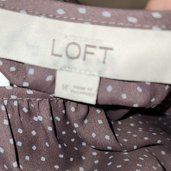 Elegant Polka Dot Blouse - Gray - Picture 8 of 8